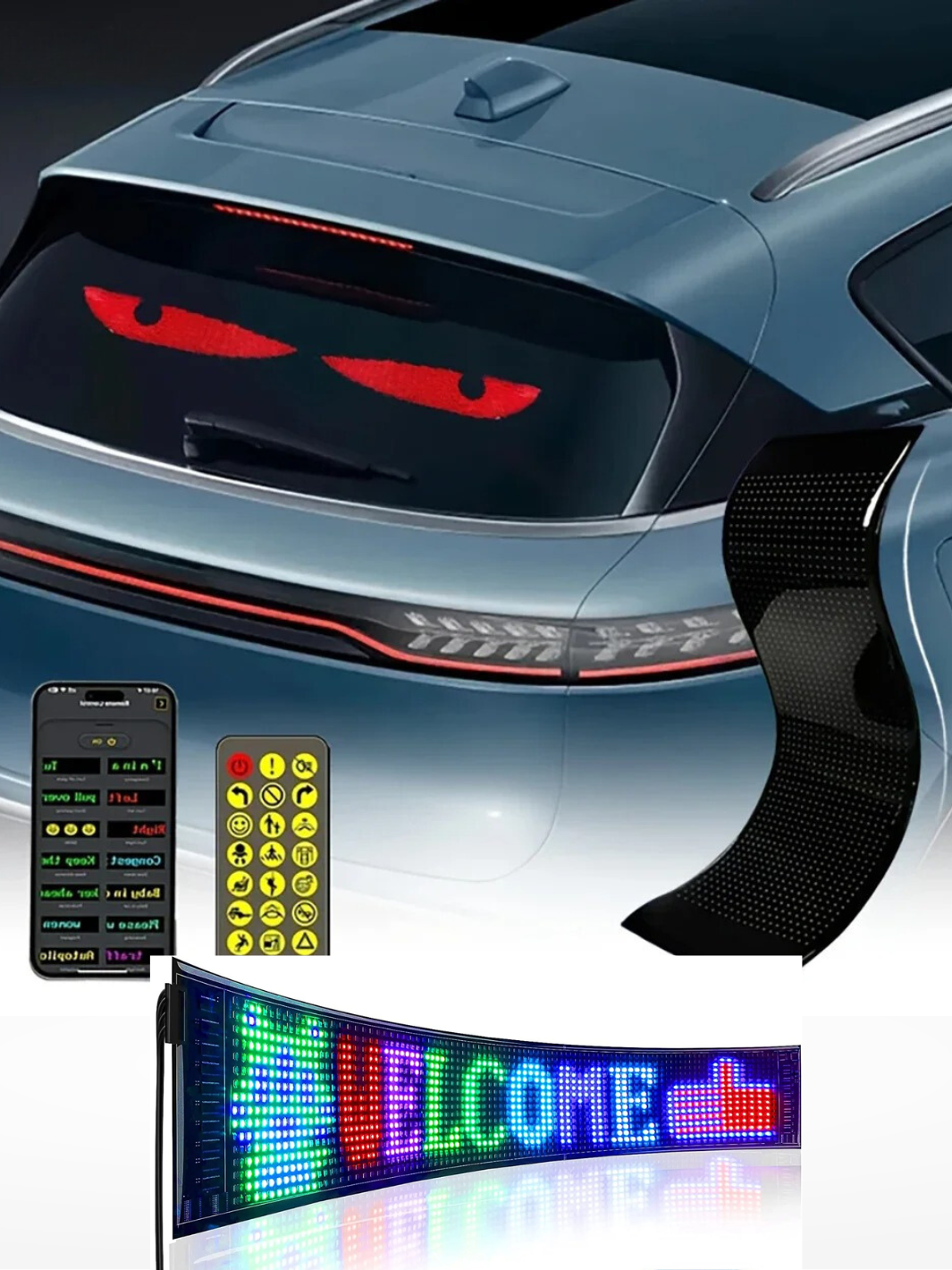 Pannello LED Auto Personalizzabile e Regolabile