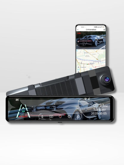Specchietto Retrovisore con Telecamera 4K Integrata GPS e Registrazione