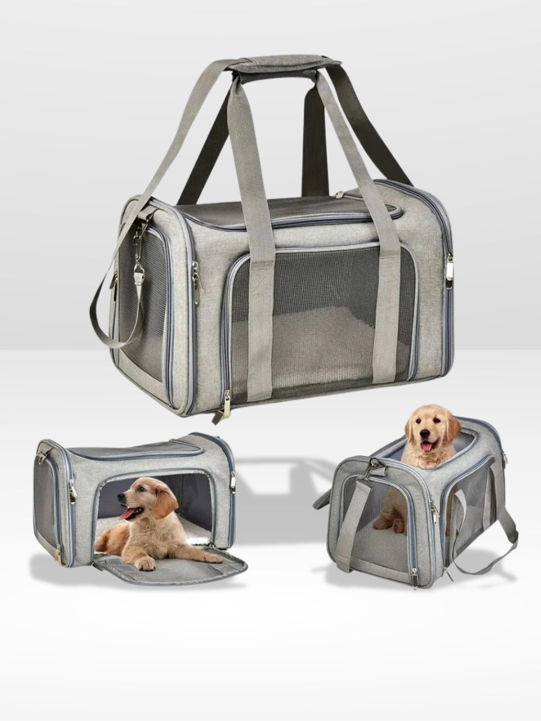 Borsa da Trasporto per Cani per Auto Confortevole e Sicura