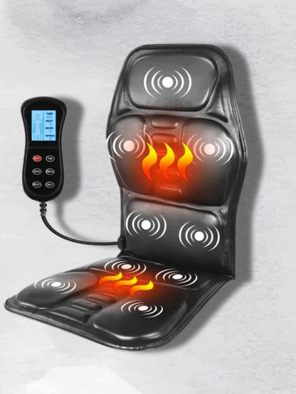 Cuscino Riscaldante e Massaggiante per Sedile in Similpelle Confortevole