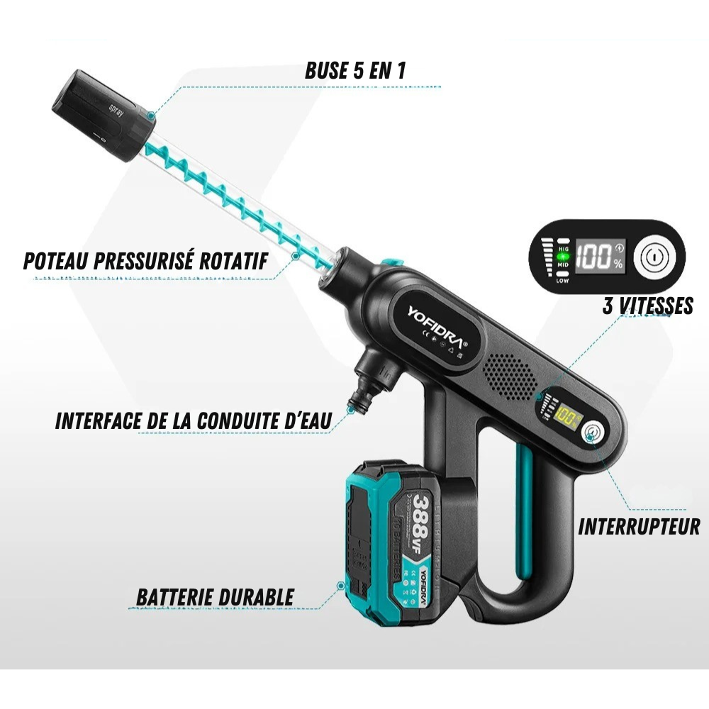 Idropulitrice Portatile 220 Bar Potente 5 in 1