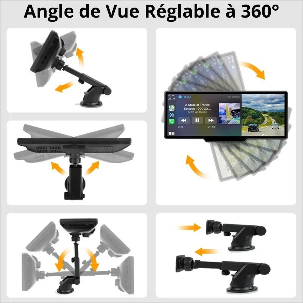 Schermo di Navigazione CarPlay con Telecamera Posteriore Integrata