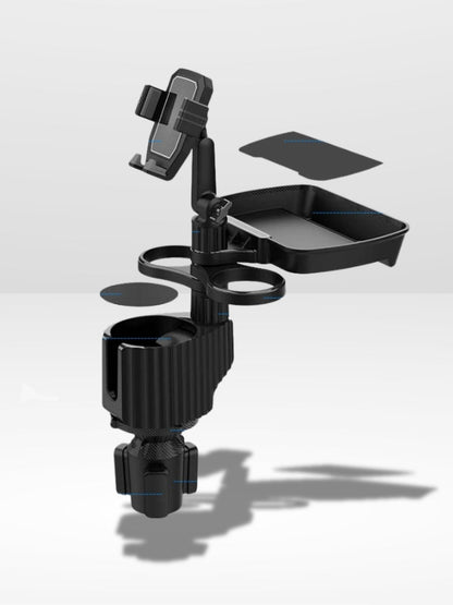 Supporto telefono auto con portabicchiere pratico